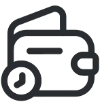 Empty Wallet Time SVG Icon
